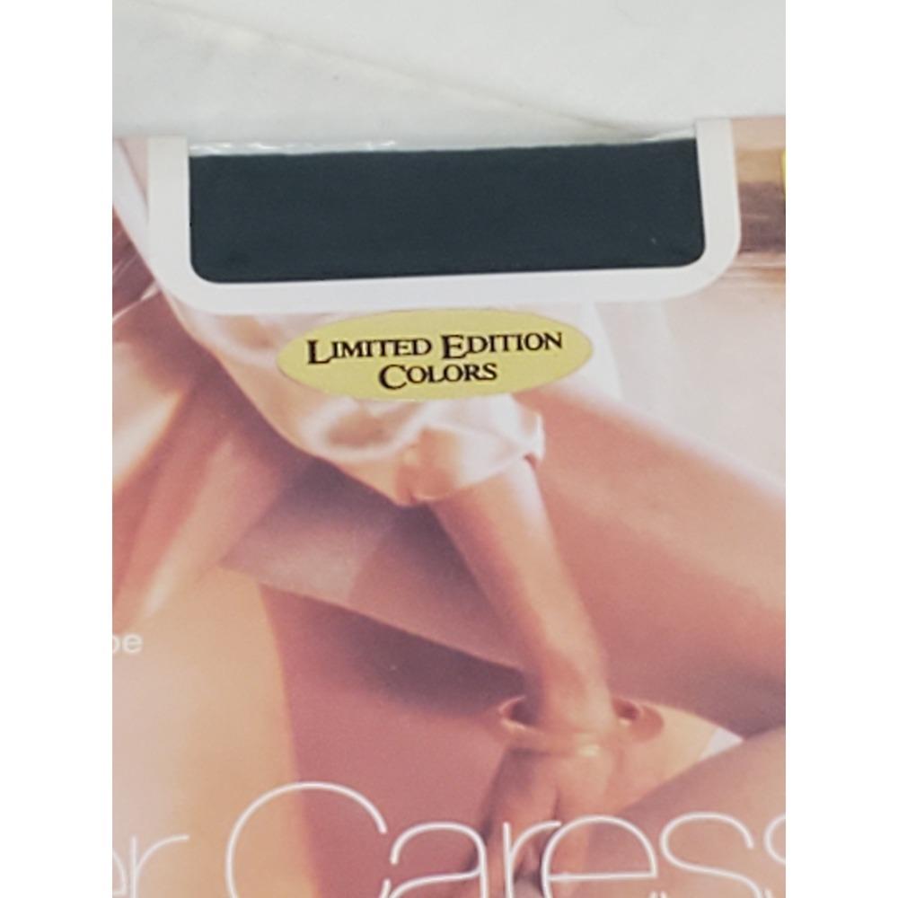 JCPenney Sheer Caress Control‎ Top Pantyhose Sandalfoot Dark Hunter Green Short - Picture 3 of 5